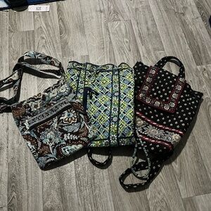 Vera Bradley Crossbody Bags - Floral and Geometric Patterns